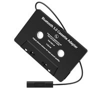 voijump Cassette Adaptador Bluetooth 5.0 para Coche,Adaptador Estéreo Auxiliar de Casete para Coche con Micrófono para Teléfono Móvil MP3 y Ordenador