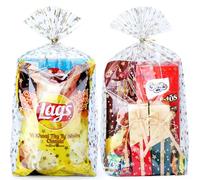 Voikinfo Bolsas de refuerzo inferior, 50 bolsas de celofán transparente de estrella dorada de 10 x 14 pulgadas, bolsas de celofán grande para envolver regalos, bolsas de celofán, bolsas de regalo de