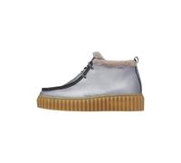 VOILE BLANCHE Botines de piel y sintético, Plateado 39