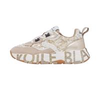 VOILE BLANCHE Zapatillas Deportivas de Ante y Tejido, Beige-Platino 37