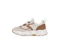 VOILE BLANCHE Zapatillas Deportivas de Ante y sintético, Marrón Claro 36