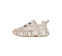 VOILE BLANCHE Zapatillas Deportivas de Ante y Tejido, Beige-Platino 38
