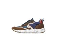 VOILE BLANCHE Zapatillas Deportivas de Ante y Tejido, Marrón 44