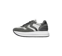 VOILE BLANCHE Zapatillas Deportivas de Ante y Tejido técnico, Antracita 38