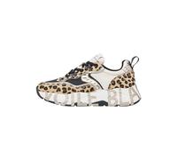 VOILE BLANCHE Zapatillas Deportivas de Ante y Tejido técnico, Beige-Negro 40