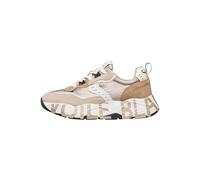 VOILE BLANCHE Zapatillas Deportivas de Ante y Tejido técnico, Beige-Platino 38