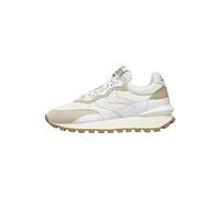 VOILE BLANCHE Zapatillas QWARK Hype Woman de gamuza y tejido técnico blanco, talla 39, Blanco, 39 EU