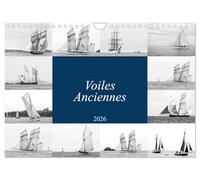 Voiles anciennes (Calendrier mural 2026 DIN A4 vertical), CALVENDO calendrier mensuel: Voiliers anciens naviguant près de la pointe du Grouin dans les eaux bretonnes de la baie du Mont-Saint-Michel.