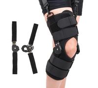 Voinnokal Rodillera de rodilla ajustable estabilización ROM postoperatoria férula de rodilla férula de rodilla con estabilización articular estabilizadores de piernas para desgarros de menisco (M)