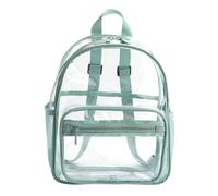 Voir à Travers le Sac à Dos Bookbag - Sac à Dos Transparent en PVC | Modèle Noir, Vert ou Roses Avec Bretelles renforcées, Parfait pour étudiants, Voyages et activités en Plein Air