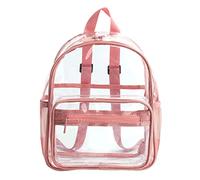 Voir à travers le sac à dos transparentes - Sac à dos robustos avec plusieurs poches | Design clair pour sécurité et commodité, idéal pour l'école, le travail, les concerts et les événements sportifs