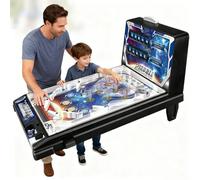 VOIRDA Máquina de Pinball LED para Adultos, Juguete de Pinball de Mesa Electrónico con Luces y Efectos de Sonido para Niños y Familias, con Contador Digital y Sonidos de Arcade