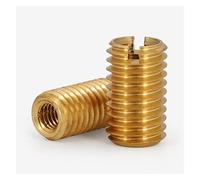 Voirrow 2/5 Uds M2 /M3 /M4/ M5 /M6/ M8/ M10/ M12 Vaina de latón Inserto de Rosca Mangas Adaptador de Rosca Interior Exterior Tuerca Reductora de Transferencia de Tornillo(M4 x M6 x 8 (5pcs))