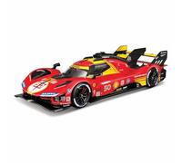 Bburago FERRARI RACING 499P LE MANS HYPERCAR (2024) AF CORSE #50-1:18 Escala - Modelo de coche de carreras coleccionable increíblemente detallado