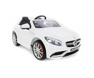 Voiture électrique 12V Mercedes S63 AMG Blanche - Pack Luxe