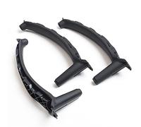 Voiture PoignéE Porte,Manija de Puerta Interior Puerta Interior Dentro del reemplazo de la manija de tracción ABS 3PCS Set FIT Use for BMW X5 X6 E70 E71(RHD 3PCS Black)