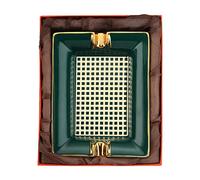 VOIV Cenicero para cigarros para el hogar, sala de estar, cenicero de cerámica, creativo, grande, de lujo, para tabaco, accesorios cuadrados