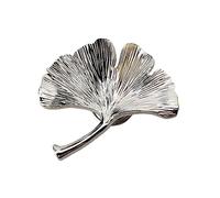 VOIV Tirador de cajón de hoja de ginkgo dorado elegante de un solo agujero para zapatero, mesita de noche, tiradores de muebles