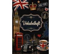 Vokabelheft A5: Vokabelheft für Englisch mit 100 Seiten Lineatur 53 | Vokabelbuch zum Lernen, Üben und Wiederholen | Für Schule und Studium