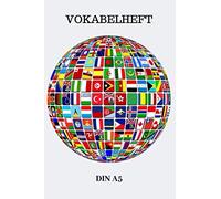 Vokabelheft DIN A5: 100 Seiten | zwei Spalten | Mehrsprachigkeit - Sprachen einfach Lernen I Fremdsprachen Englisch Italienisch Spanisch Russisch | ... | Schulheft Sprachen und Vokabelbuch