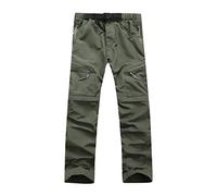 vokkrv Pantalones para Hombre Desmontable Pantalones de Trekking Funcionales Secado rápido Impermeables Resistente Pantalones de Escalada Trabajo Pantalones Jogging Pants Deportes al Aire Libre