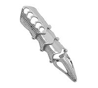 Vokmon Elegantes señoras anillos hombres punk gótico aleación anillo agarrador espiga armadura nudillos enlace completo dedo anillo, Metal