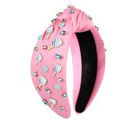 vokone Diadema de pickleball con cristales con joyas, diadema anudada para pickleball, día del juego, accesorios de regalo para mujeres