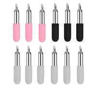Vokowin 12 Cuchillas de Repuesto Compatibles Con Cricut - Tres Grados: 6 Estándar 45°, 3 Punta Fina 30°, 3 Corte Profundo 60° (K274-12)