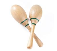 Vokowin 2 maracas de percusión, sonajeros, martillo de arena, instrumento de percusión con asas de madera para actuaciones en vivo y sesiones de grabación (K425-2)