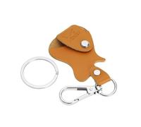 Vola Soporte para púas de guitarra, funda para púas de guitarra, llavero, funda para púas de guitarra, color marrón, marrón, Llavero
