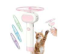 volador para gatos | 4 hélices luminosas recargables, juego interactivo | Juguetes de informes y persecución para gatos, para, Educación, Caza, Interior Exterior, Jardín, Balcón,