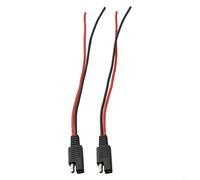 Volakebeing 1 par de cables de extensión SAE de un solo extremo, 18 AWG, conector de batería solar de desconexión rápida, 13 cm, cable de batería automotriz para automóvil, motocicleta, panel solar