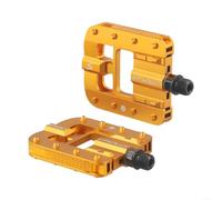 Volakebeing 1 par de pedales plegables para bicicleta, pedales de plataforma de bicicleta MTB de aleación de aluminio, pedales antideslizantes y estables para accesorios de ciclismo al aire libre