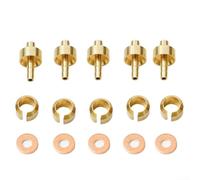 Volakebeing 5 juegos de agujas y cabezal de aceite de oliva, accesorios de conector de arandela de metal compatibles con Hope Tech3/E4/X2