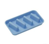 Volakebeing Bandeja de silicona para tacos con 3 compartimentos, grande, 28,5 x 16,5 cm, flexible y para fácil limpieza, plato de servir alimentos para tacos, burritos, sándwiches y (azul)