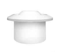 Volakebeing Boquilla de ventilación redonda ABS giratoria de 360° con dirección de aire ajustable para espacios interiores, ABS blanco para hoteles, escuelas (100)