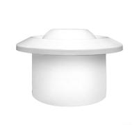 Volakebeing Boquilla de ventilación redonda ABS giratoria de 360 ° con dirección de aire ajustable para espacios interiores, ABS blanco para hoteles, escuelas (75)