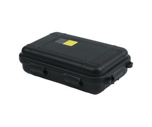 Volakebeing Caja de almacenamiento impermeable para el hogar y el jardín, funda sellada con sello de silicona, forro de polietileno a prueba de golpes, flotante seco (negro pequeño)