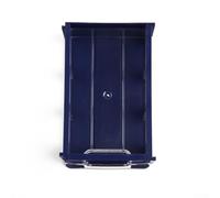 Volakebeing Caja organizadora de plástico apilable para piezas de hardware con cajones translúcidos transparentes para tornillos componentes, 140 x 85 x 40 mm, montaje en pared o mesa (transparente)