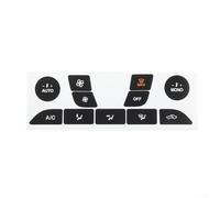 Volakebeing Calcomanías de reparación de botón de interruptor de control de aire acondicionado para automóvil compatibles con Ford Focus 1999-2005 Interior delantero AC Climate Control Decal Overlay