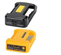 Volakebeing Convertidor de batería USB para batería de herramienta inalámbrica Dewalt de 18 V, adaptador de corriente tipo C y puerto USB, fuente de alimentación portátil para teléfonos inteligentes y