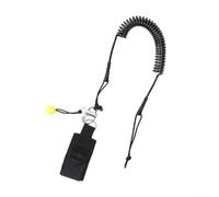 Volakebeing Correa de tobillo de surf de 5 mm, correa de seguridad en espiral de 3000 mm de longitud extendida con cómodo puño de neopreno para deportes