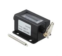 Volakebeing D67-F - Contador manual mecánico de 5 dígitos para aplicaciones de impresión de prensa de conteo de máquinas industriales con función de reinicio