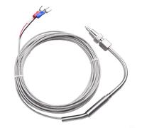 Volakebeing EGT - Sensores de temperatura termopar tipo K para motor de escape de gas sonda de temperatura con acero inoxidable 5 mm diámetro 80 mm longitud 1/8 para rosca NPT (5 m)