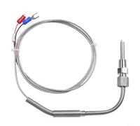 Volakebeing EGT - Sensores de temperatura termopar tipo K para motor de escape de gas sonda de temperatura con acero inoxidable 5 mm diámetro 80 mm longitud 1/8 para rosca NPT (1 m)