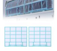 Volakebeing Filtro de pantalla de aire acondicionado, accesorios para colgar en la unidad interior, aire acondicionado, protección de malla, filtro de aire acondicionado, 2 unidades de plástico (29 x
