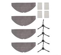 Volakebeing Filtro de repuesto Kit de paño de fregona de cepillo lateral Juego de accesorios para aspiradora robot Suministros de aspiradora robótica Piezas de limpieza de pisos Kit de repuesto de
