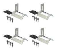 Volakebeing Gancho de techo fotovoltaico, soporte de montaje de panel solar, abrazadera de techo trapezoidal, gancho de montaje fotovoltaico para azulejos de acero de color, chapa de metal, techo de