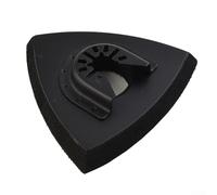 Volakebeing Herramienta oscilante triangular, almohadilla de lijado de 82 mm, gancho de liberación rápida, compatible con múltiples herramientas, accesorio de lijado triangular negro para esquinas