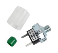 Volakebeing Interruptor de presión de aire G1/4 G1/8 compresor de rosca Control de presión apagado automático 5-8BAR 12V 24V DC AC 110V 240V Metal Plata Negro 20Amp 100000 ciclos (G1/8 6-8BAR)